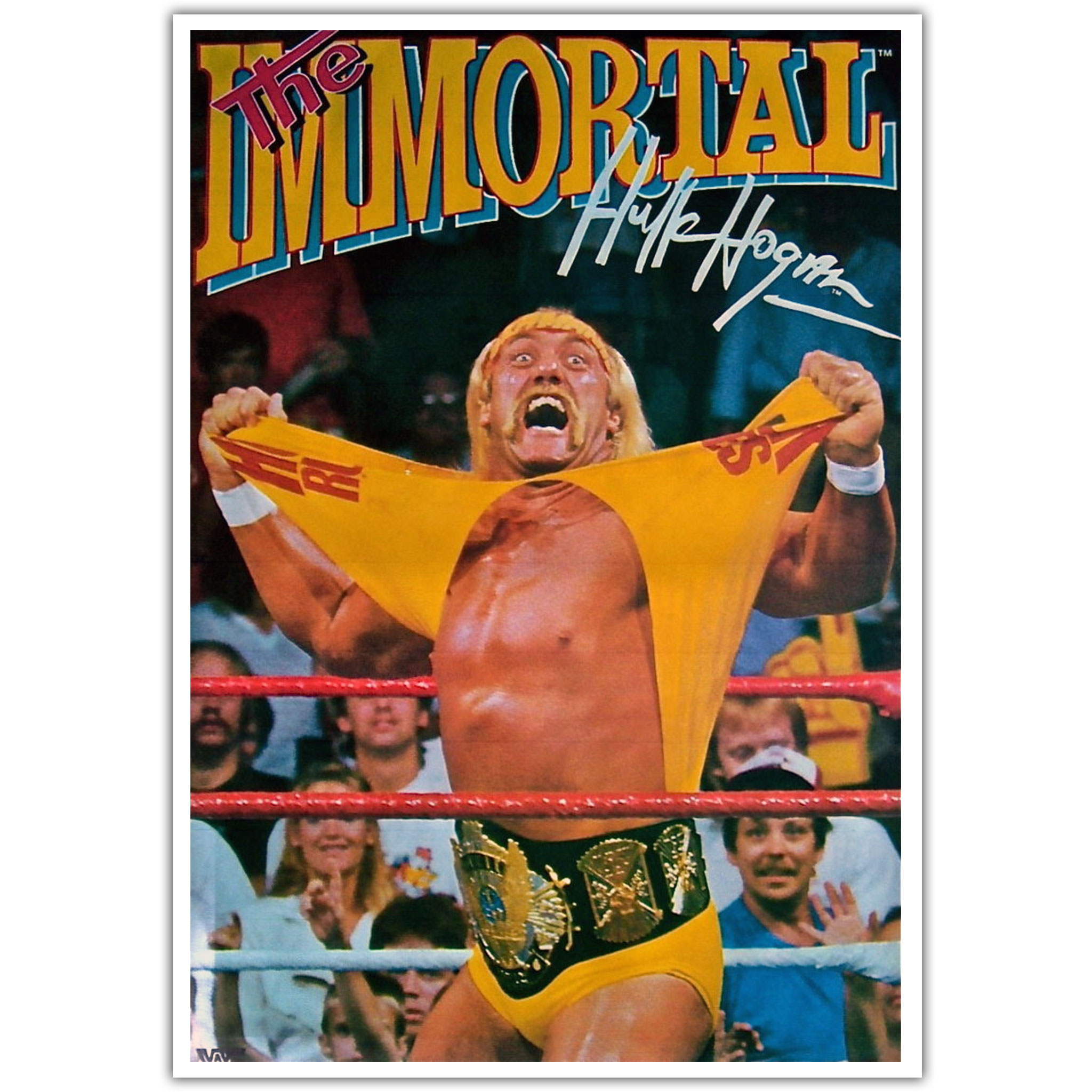Ultimate Warrior And Hulk Hogan Wrestlemania XVI Poster Officially L ...