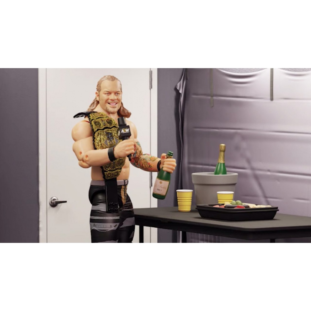 AEW Chris Jericho “bottle Of Bubbly” Figure New In Box 海外 即決-